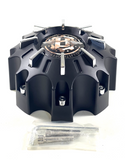 Ballistic Off-Road Wheel Center Cap Matte Black 8 Lug WX-11-CAP SGD0010 (4 CAPS) + SCREWS