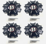 Ballistic Off-Road Wheel Center Cap Matte Black 8 Lug WX-11-CAP SGD0010 (4 CAPS) + SCREWS