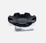 Cratus Wheels Flat Black Wheel Rim Center Cap # CAP CR-108 (4 CAPS) + BOLT