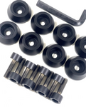 8 - LONG SCREWS 8- WASHERS BLACK 1 - KEY FOR BALLISTIC JESTER 814 WHEEL RIM