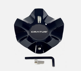 Cratus Wheels Gloss Black Wheel Center Cap # CR-101 (4 CAPS) + BOLTS