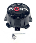 WORX / Ultra Motorsports Gloss Black Wheel Center Cap WRX-0089RB / A89-0089RB (4 CAPS)