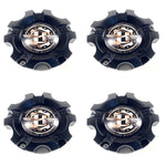 Ballistic Matte Black Camouflage Logo Wheel Center Cap CAP-WX02 114.3-127-5H / WX02FB (4 CAPS)
