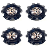Ballistic Matte Black Camouflage Logo Wheel Center Cap CAP-WX02 114.3-127-5H / WX02FB (4 CAPS)