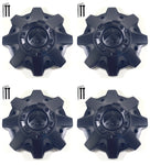 Fuel Offroad Wheel Flat Black 8-Lug Center Cap Caps 1002-53MBGB (4 CAPS) NEW