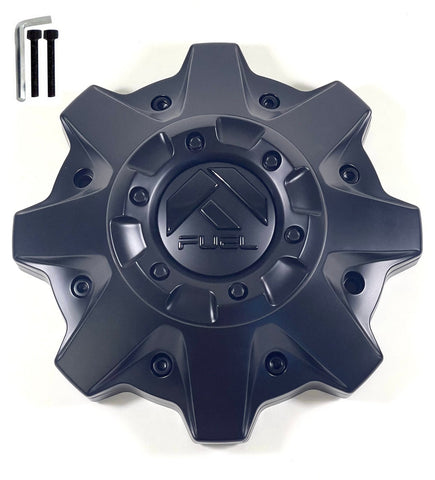 Fuel Offroad Wheel Flat Black 8-Lug Center Cap Caps 1002-53MBGB (4 CAPS) NEW