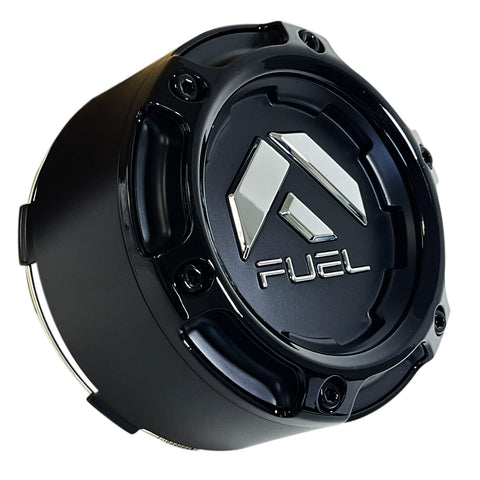 Fuel Gloss Matte Black Wheel Center Cap Snap Open-End Closed-End # 1005-50SBLD (4 CAPS)