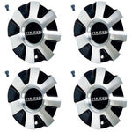 Touren C1032603B / JF006 / TR60 3260 19" Black Machined Wheel Rim Center Cap (4 CAPS)