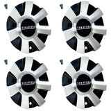 Touren C1032603B / JF006 / TR60 3260 19" Black Machined Wheel Rim Center Cap (4 CAPS)