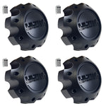 Ultra Motorsports Wheels Flat Black / Black logo Wheel Center Cap # 89-9778SBB (4 CAPS)