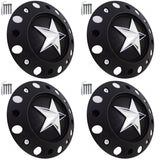 KMC XD 775 ROCKSTARR Alloy Wheels Flat Black Custom Wheel Center Cap # 1000775B (4 CAPS) TALL