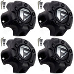 Fuel Offroad Wheels Flat Black Custom Wheel Center Caps # 1001-58B (4 CAPS)