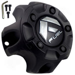 Fuel Offroad Wheels Flat Black Custom Wheel Center Caps # 1001-58B (4 CAPS)