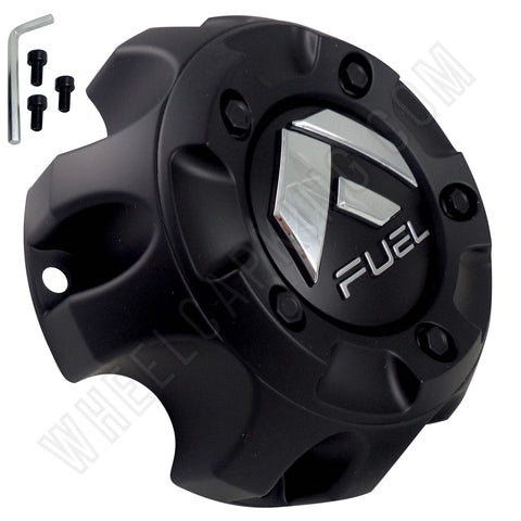 Fuel Offroad Wheels Flat Black Custom Wheel Center Cap # 1001-61B / M-453 (4 CAPS)
