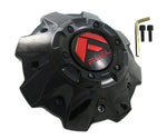 Fuel Offroad Wheels Gloss Black / Red Logo Wheel Center Cap # 1001-63GBQ M-447 5-6 LUG (4 CAPS)