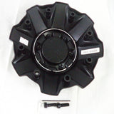 Fuel Wheels Gloss Black / Black Rivets Wheel Center Cap #1001-63GBR M-447 5-6 LUG (4 CAPS)