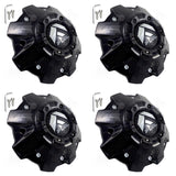 Fuel Offroad Wheels Gloss Black Wheel Center Cap #1001-63GB M-447 5-6 LUG (4 CAPS)