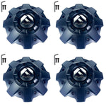 Fuel Offroad Wheels Flat Black / Black Rivets Custom Wheel Center Cap Caps # 1001-79MBR (4 CAPS)