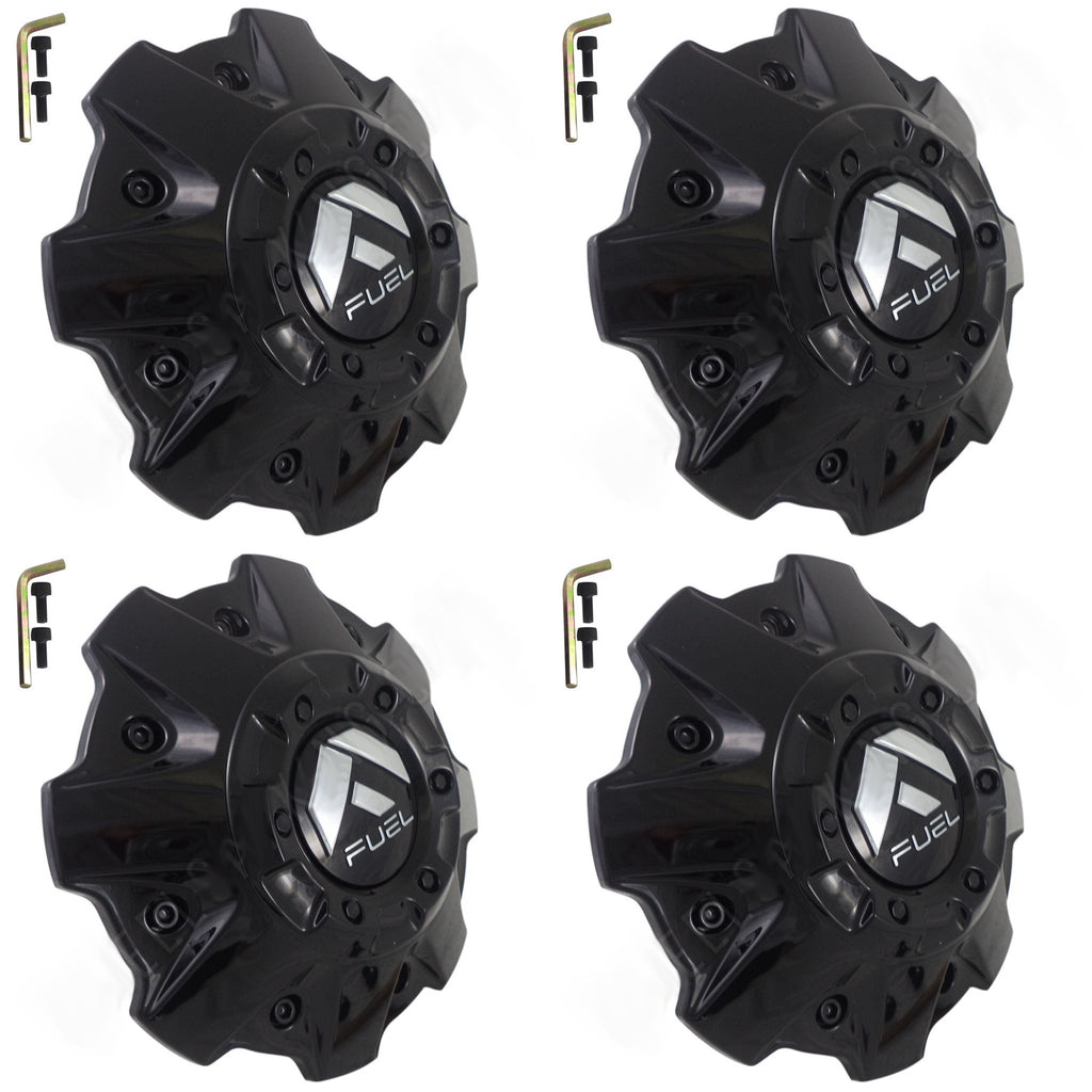 Fuel Rims Caps Fuel Offroad Wheels Gloss Black Custom Center Cap Caps # 1001-81GBR (4 ...