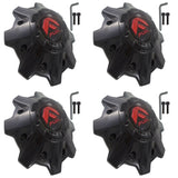 Fuel Offroad Wheels Gloss Black / Red Custom Center Cap Caps # 1001-83GBQ (4 CAP) NEW!