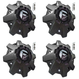 Fuel Offroad Wheels Flat Black Custom Center Cap Caps # 1001-83B (4 CAP) NEW