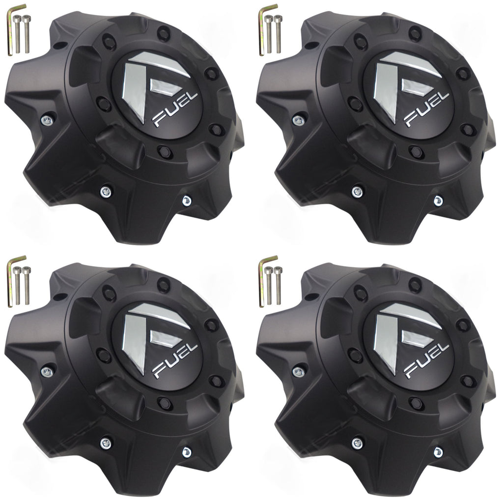 Fuel Rims Caps Fuel Offroad Wheels Flat Black Custom Wheel Center Cap Caps # 1002-41 ...