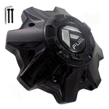 Fuel Offroad Wheel Gloss Black / Black Rivets Custom Wheel Center Cap 8 Lug # 1002-53GBR (1 CAP) NEW - Wheelcapking