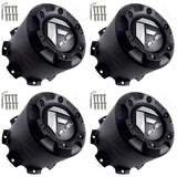 FUEL Offroad Wheels Flat Black Custom Wheel Center Cap Caps # 1003-28B (4 CAPS) NEW! - Wheelcapking