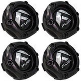 Fuel Offroad Wheels Gloss Black Custom Wheel Center Cap # 1003-68GB (4 CAPS) NEW! - Wheelcapking