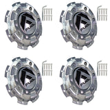 Fuel Offroad Wheels Chrome Custom Wheel Center Cap Caps # 1003-37 / 1002-41 (4 CAPS)