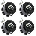 Fuel Offroad Wheel Gloss Black Custom Wheel Center Cap # 1003-38GB (4 CAPS) NEW - Wheelcapking