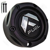 Fuel Offroad Wheels Flat Black Custom Wheel Center Cap Caps # 1003-42MB (4 CAPS) - Wheelcapking
