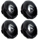 Fuel Wheels Flat Black Custom Wheel Center Cap # 1003-44B (4 CAPS) - Wheelcapking