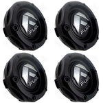 Fuel Wheels Flat Black Custom Wheel Center Cap # 1003-44B (4 CAPS) - Wheelcapking