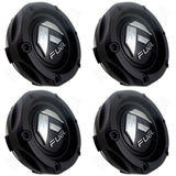 Fuel Wheels Flat Black Custom Wheel Center Cap # 1003-44B (4 CAPS) - Wheelcapking