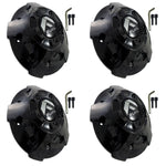 Fuel Offroad Wheels Gloss Black Custom Wheel Center Caps # 1003-88GBR / M-452 (4 CAPS)
