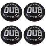 DUB Wheels Compton Gloss Black Custom Wheel Center Caps # 1003-95-04GB (4 Cap)