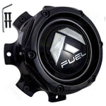 Fuel Offroad Wheels Gloss Black Custom Wheel Center Cap # 1004-08GB (4 CAPS) - Wheelcapking