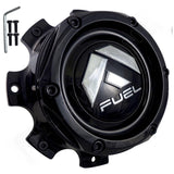 Fuel Offroad Wheels Gloss Black Custom Wheel Center Cap # 1004-08GB (4 CAPS) - Wheelcapking
