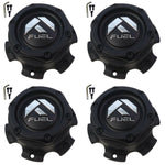 Fuel Wheels Flat Black Custom Center Cap # 1004-27MB / 1004-26 NEW (4 CAPS) - Wheelcapking