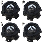 Fuel Wheels Flat Black Custom Center Cap # 1004-27MB / 1004-26 NEW (4 CAPS) - Wheelcapking