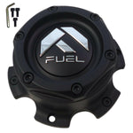 Fuel Wheels Flat Black Custom Center Cap # 1004-27MB / 1004-26 NEW (1 CAP) - Wheelcapking