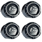Fuel Offroad Wheel Matte Black and Gun Metal Center Cap #1005-49TGD (4 CAPS) NEW D680 Rebel