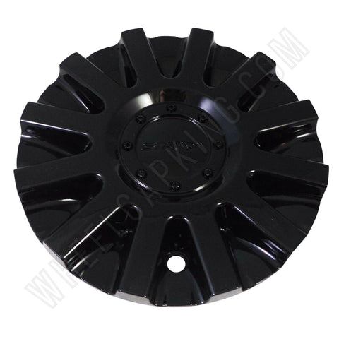 Strada Wheels Gloss Black Custom Wheel Center Cap # 11212285F-2 / S16 (1 CAP) - Wheelcapking