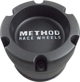 Method Wheels Flat Black Wheel Center Cap # 1524b114-1-s1 (4 CAPS) 6 LUG