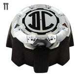 2 Crave Wheels Chrome / Black Custom Wheel Center Cap 8-LUG (4 CAPS) W/Screws - Wheelcapking