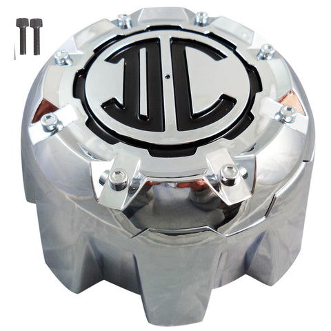 2 Crave Wheels Chrome Custom Wheel Center Cap 8-LUG (4 CAPS) W/Screws - Wheelcapking