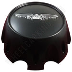 Eagle Alloys Wheels Matte Black Custom Wheel Center Cap # 3290-08 (1 CAP) - Wheelcapking