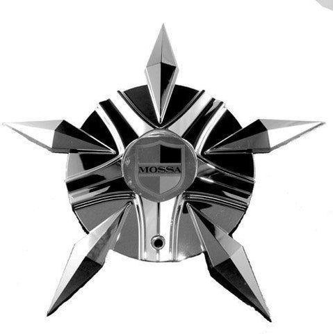 Mossa Wheels Custom Center Cap Chrome (Set of 4) # MS-CAP-L221 Turin-FWD C-730 71222-4 - Wheelcapking