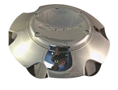 Gianelle Giovanna Chrome Wheel Center Caps (No Logo) - 511L176, 4 Pieces